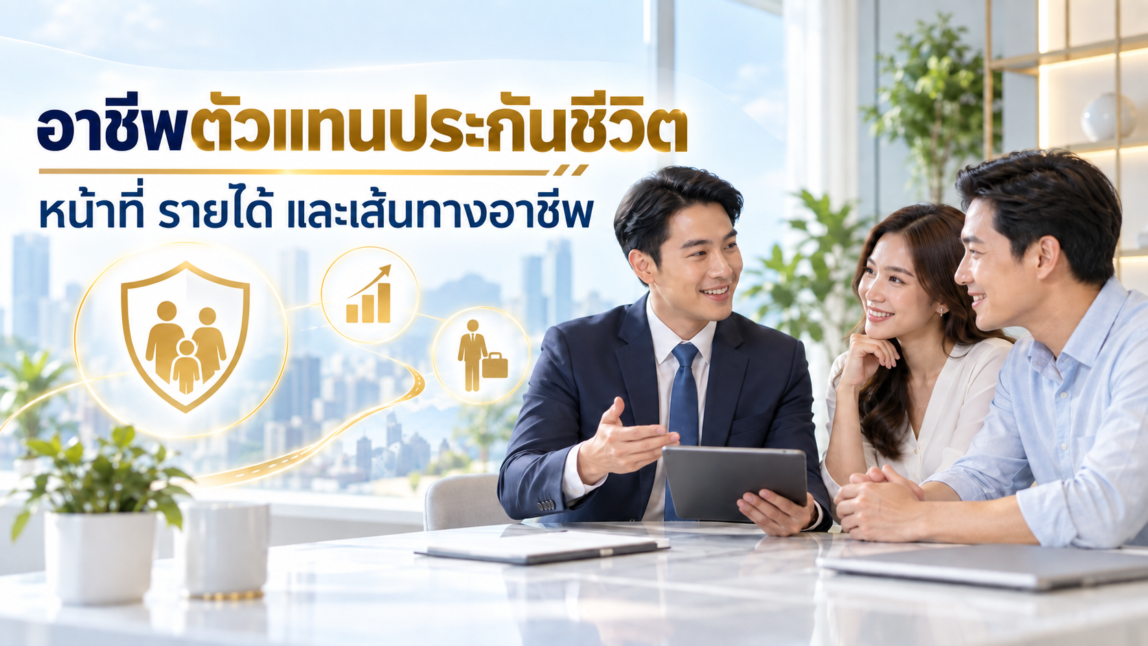 อาชีพตัวแทนประกันชีวิต คืออะไร? หน้าที่ รายได้ วิธีเริ่มต้น และเส้นทางอาชีพ