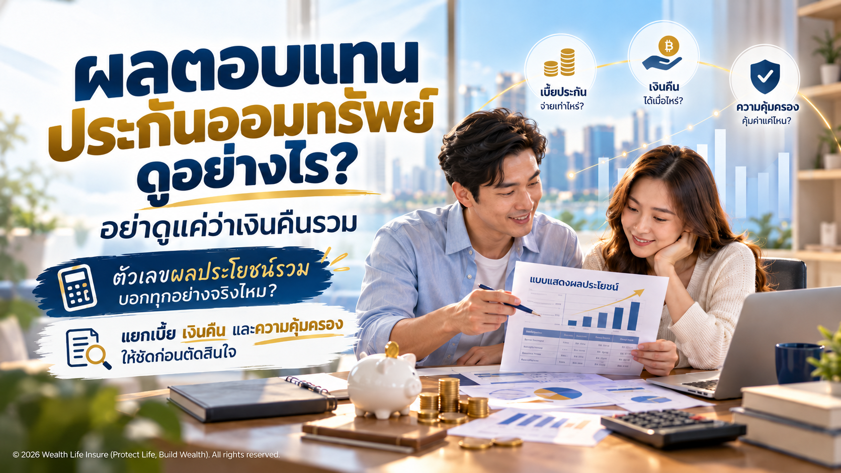 ผลตอบแทนประกันออมทรัพย์ดูอย่างไร? อย่าดูแค่เงินคืนรวม
