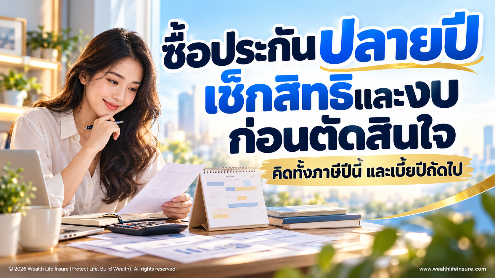 ก่อนซื้อประกันปลายปี ต้องเช็กสิทธิลดหย่อนและงบอะไรบ้าง?