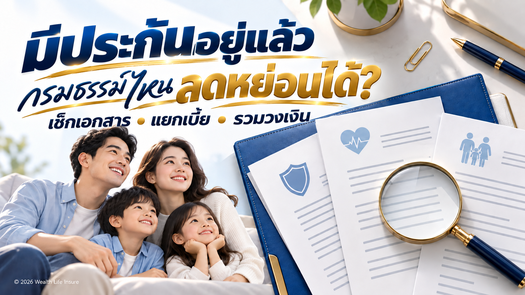 มีประกันอยู่แล้ว เช็กอย่างไรว่ากรมธรรม์ไหนใช้ลดหย่อนภาษีได้